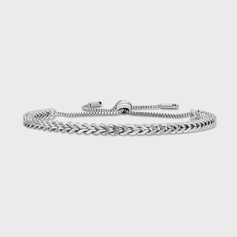 Women's Franco Chain + Bracelet (Silver) - 3mm