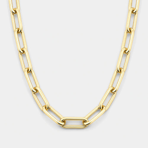 Paperclip Chain (Gold) - 6mm