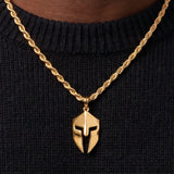 Spartan Helmet Pendant (Gold)