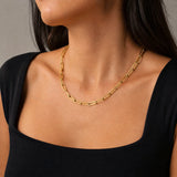 Women's Paperclip Chain (Gold) - 6mm