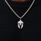 Spartan Helmet Pendant (Silver)