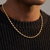 Oval Bead Chain (Gold) - 2.5mm