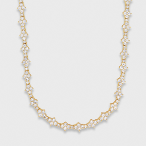 Honeycomb Tennis Chain (Gold) - 6.5mm