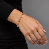 Women's Paperclip Bracelet (Gold) - 6mm