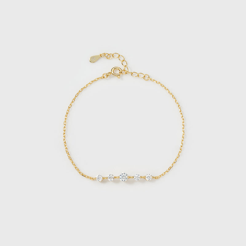 Moissanite Aurora Bracelet (Gold)