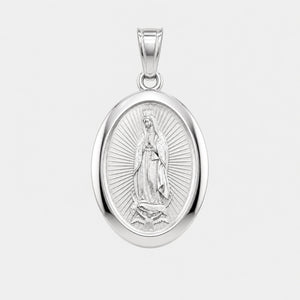Virgin Mary Pendant (Silver)