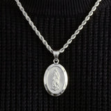 Virgin Mary Pendant (Silver)