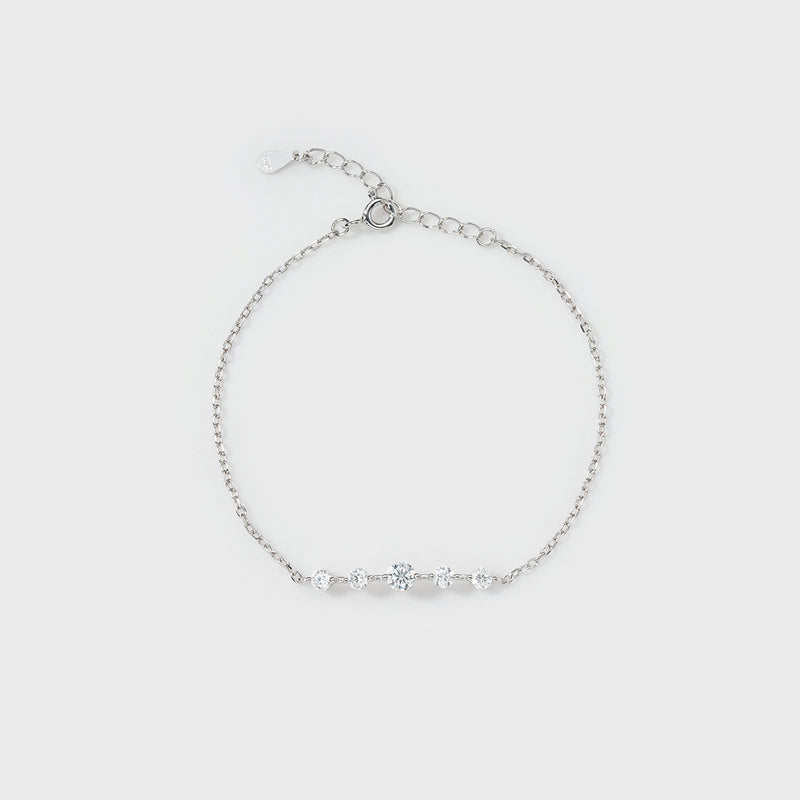 Moissanite Aurora Bracelet (Silver)