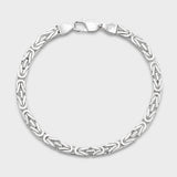 Byzantine Bracelet (Silver) - 6mm