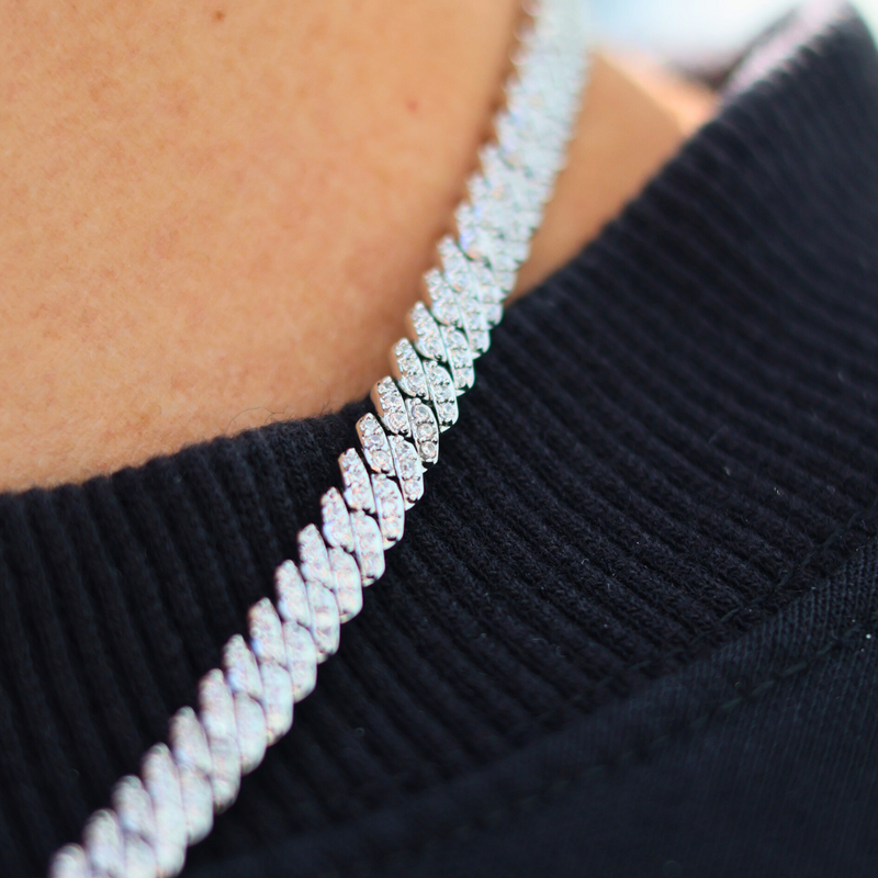 Micro Chain Iced Micro Prong Cuban Chain (Silver) - 6mm – Imperium