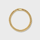Frosted Watch + Gold Cuban Set