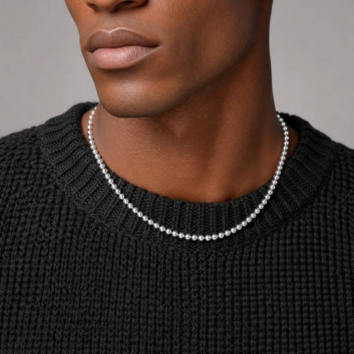 Ball Chain (Silver) - 5mm — on model