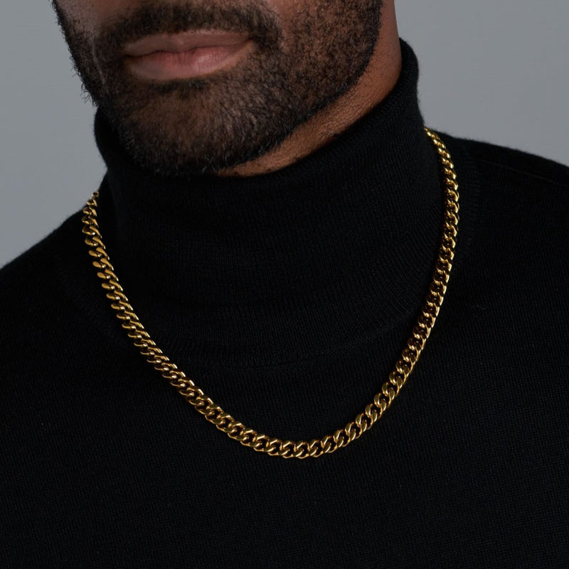 Cuban Link Chain (Gold) - 8mm