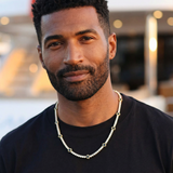 Black Clover Tennis Chain (Gold) - 4mm