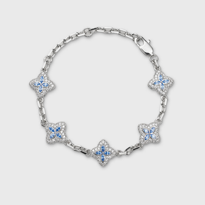 Blue Clover Icon Bracelet