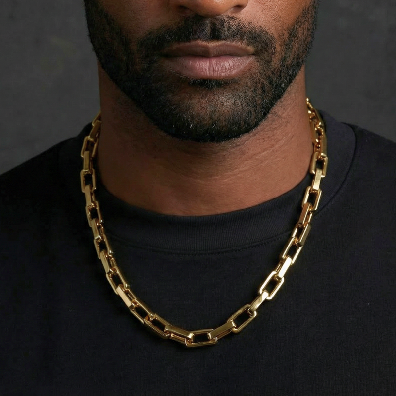 Boxed Anchor Chain (Gold) - 10mm