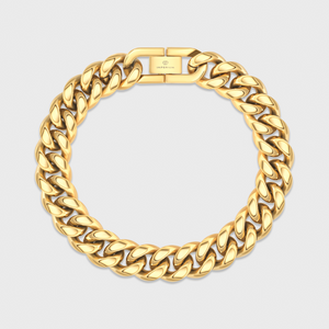 Cuban Link Bracelet (Gold) - 12mm