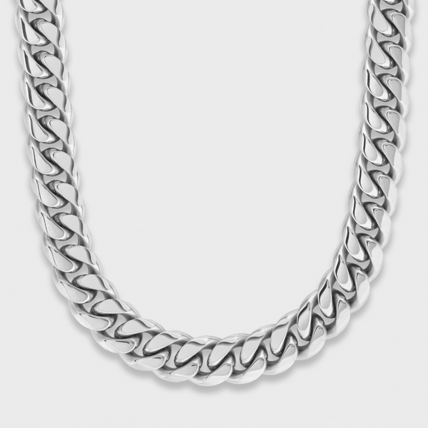 Cuban Link Chain (Silver) - 12mm