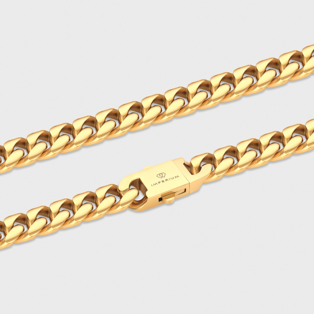 お歳暮 人気 Cuban Link Chain (Gold) - 12mm – Imperium アクセサリー