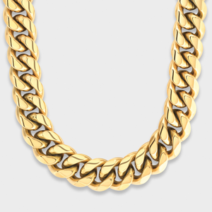 Cuban Link Chain (Gold) - 16mm