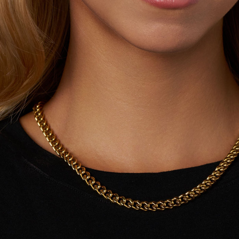 Women's Cuban Chain (Gold) - 5mm