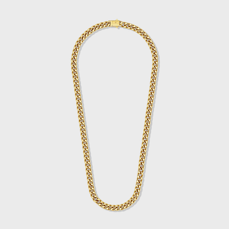 Women's Cuban Chain (Gold) - 8mm