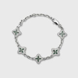Green Clover Icon Pendant + Bracelet + Earrings