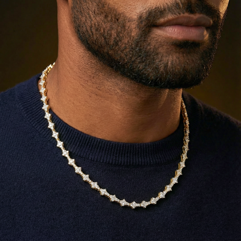 Honeycomb Tennis Chain (Gold) - 6.5mm – Imperium