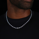 Honeycomb Tennis Chain (Silver) - 6.5mm