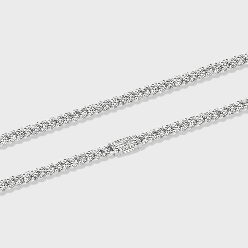 Iced Cuban Chain (Silver) - 8mm