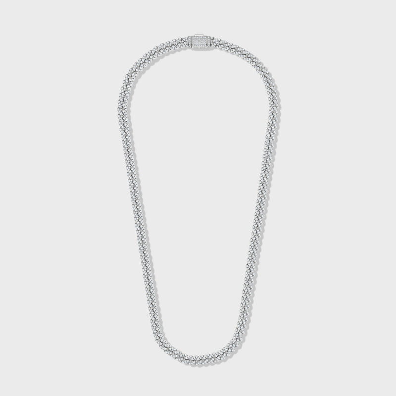 Iced Cuban Chain (Silver) - 8mm