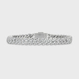 Iced Cuban Bracelet (Silver) - 8mm