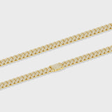 Iced Prong Cuban Chain (Gold) - 10mm