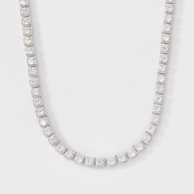 Micro Tennis Chain Rapper Chain Women's Micro Clustered Tennis Chain (Silver) - 5mm – Imperium
