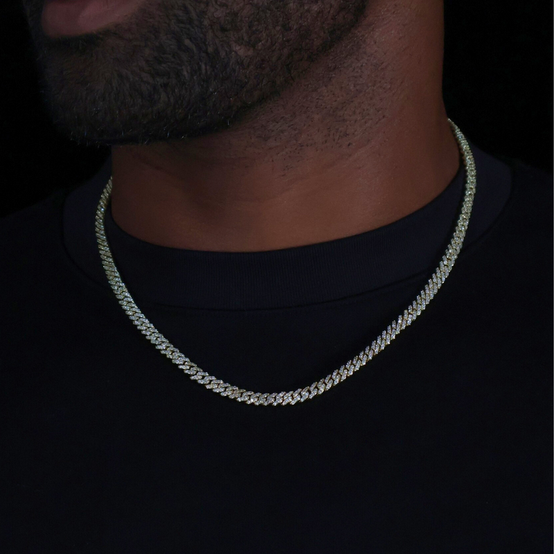 Micro Chain Iced Micro Prong Cuban Chain (Gold) - 6mm – Imperium