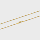 Rope Chain (Gold) - 2mm