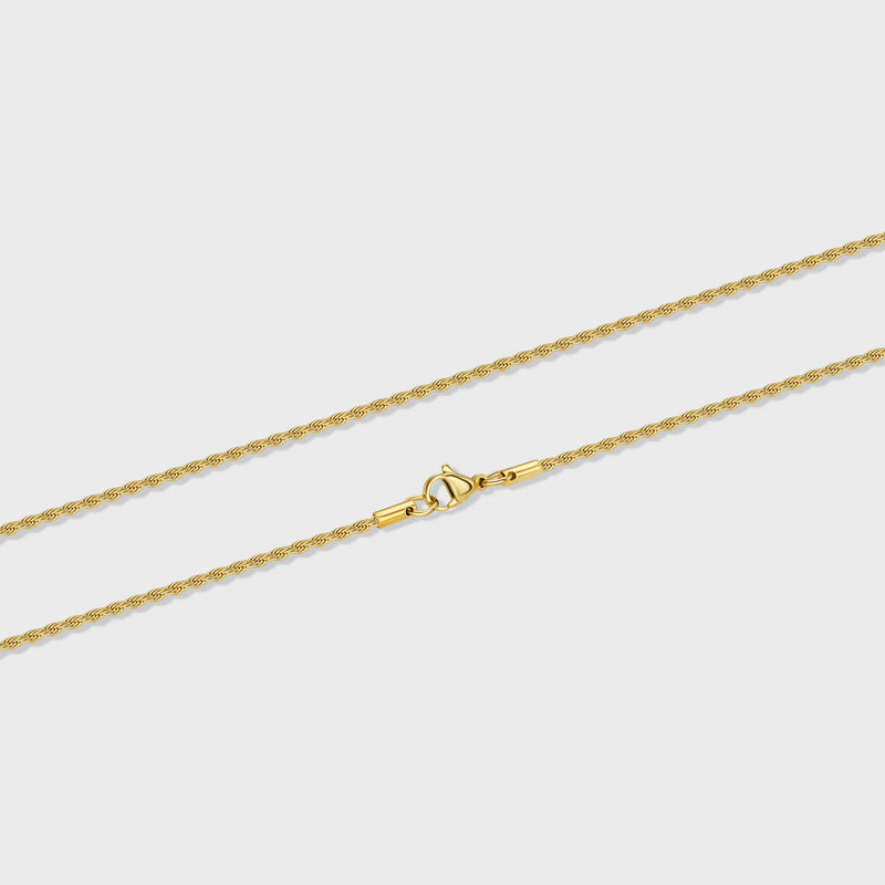 Rope Chain (Gold) - 2mm