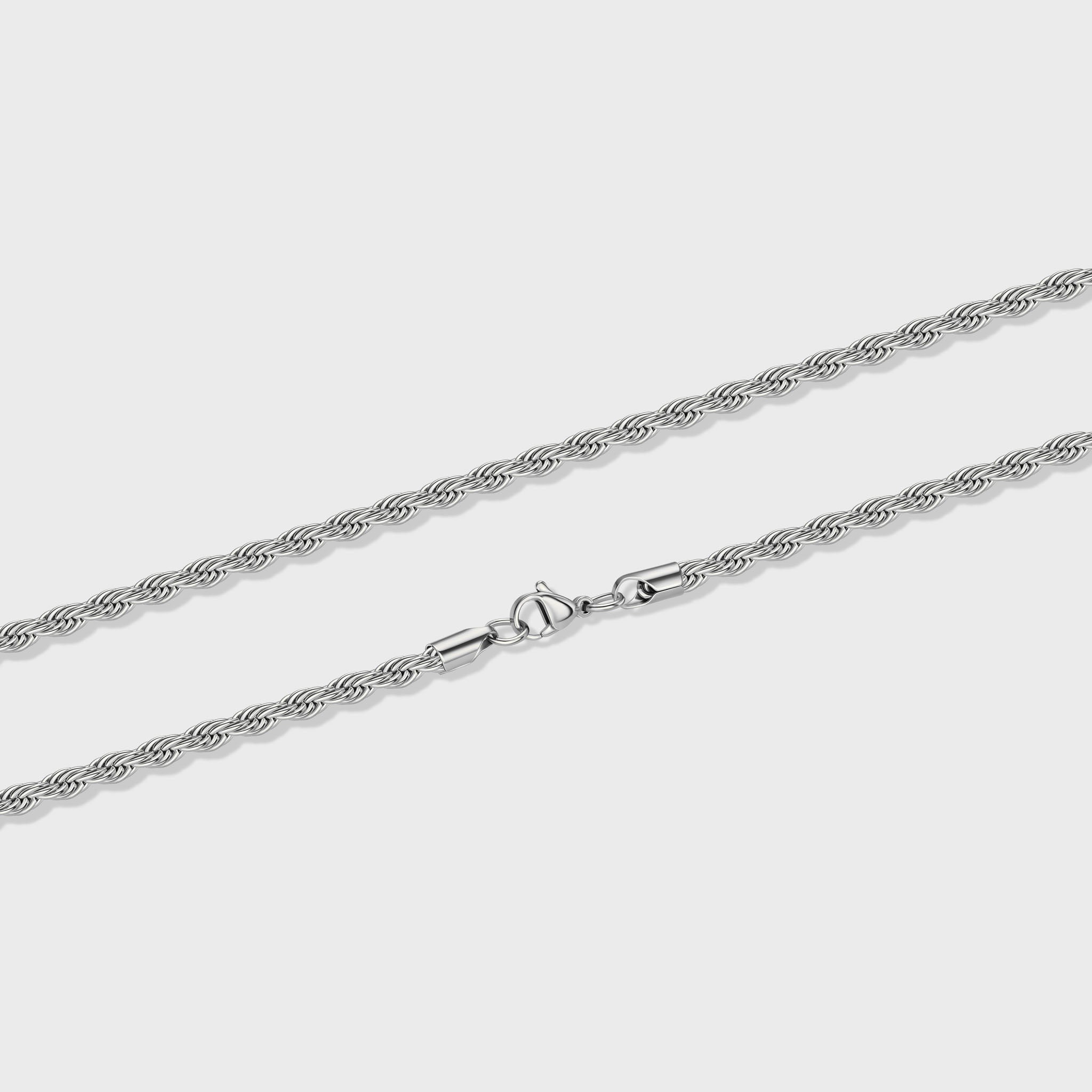 4 Millimeters Rope Chain Rope Chain (Silver) - 4mm – Imperium