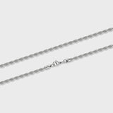 Women's Cuban 5mm + Rope 4mm Stack (Silver)