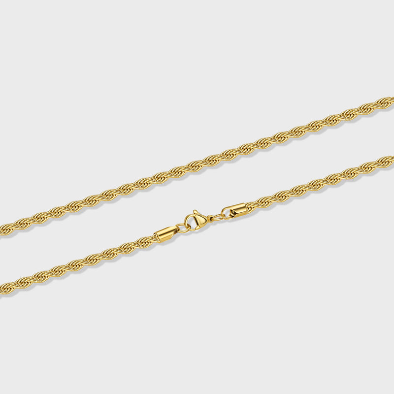 Rope Chain (Gold) - 4mm