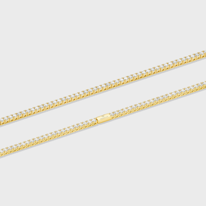 Tennis Chain (Gold) - 3mm