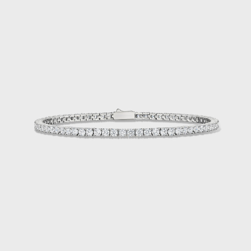 Women's Tennis Bracelet (Silver) - 3mm