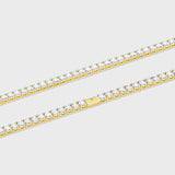 Women's Tennis Chain (Gold) - 5mm