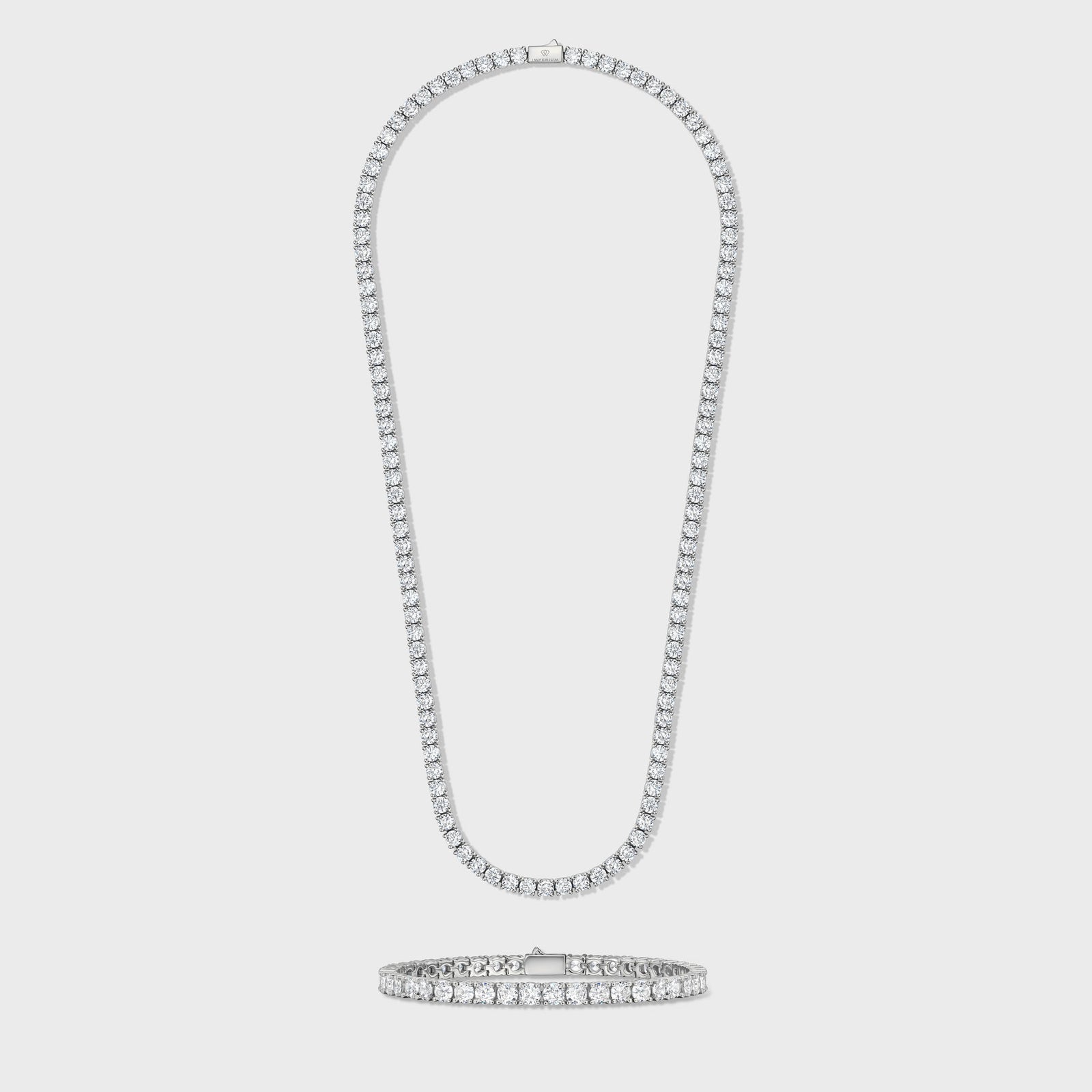 Tennis Chain + Bracelet (Silver) - 5mm – Imperium