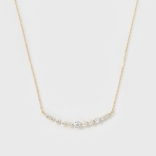 Moissanite Aurora Necklace (Gold)