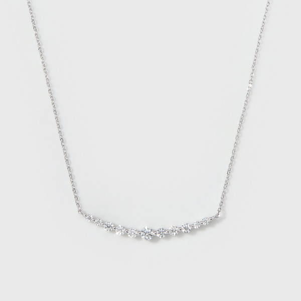 Moissanite Aurora Necklace (Silver)