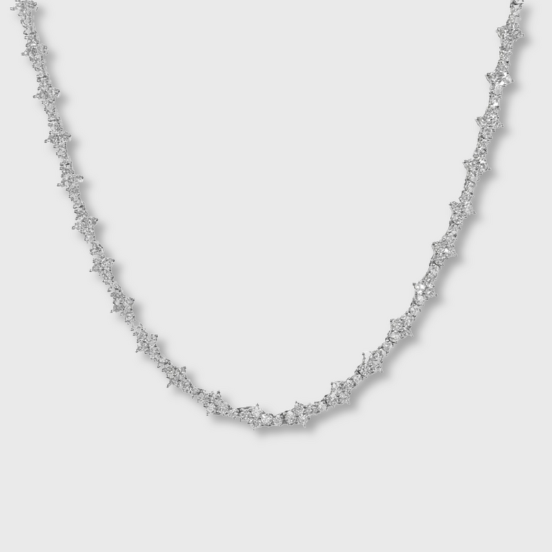 Honeycomb Tennis Chain (Silver) - 6.5mm