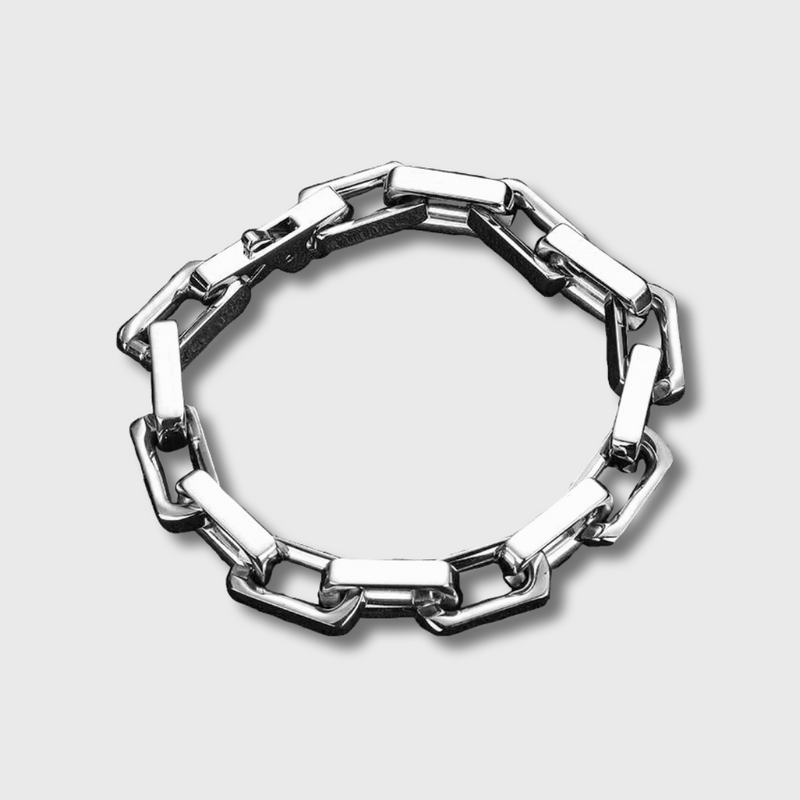 Boxed Anchor Bracelet (Silver) - 10mm