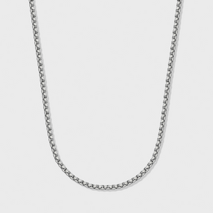 Round Box Chain (Silver) - 3mm