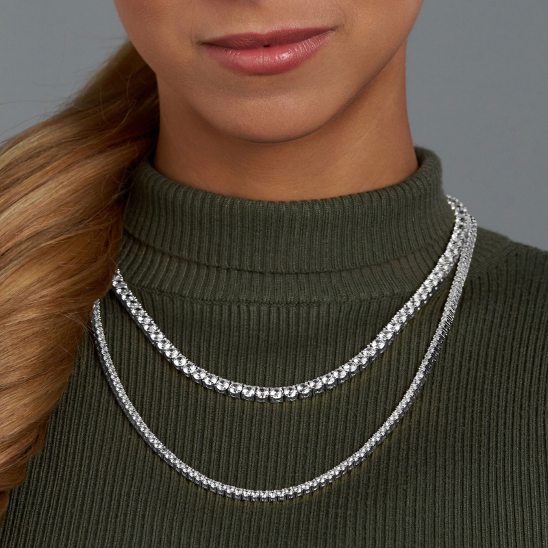 Women's Tennis Chain (Silver) - 3mm